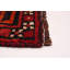 Tapis de couloir unique en laine noué à la main de style années 2000 4 pi 2 po x 8 pi 10 po en rouge / bleu marine foncé / beige Anieyah