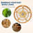 Boho Rattan Caged Ceiling Fan with Light, 20 Inch Flush Mount Fandelier - 6 Reversible Quiet Speeds - Remote Control - E26 Base - Low Profile Indoor Fan for Bedroom, Living Room, Kitchen