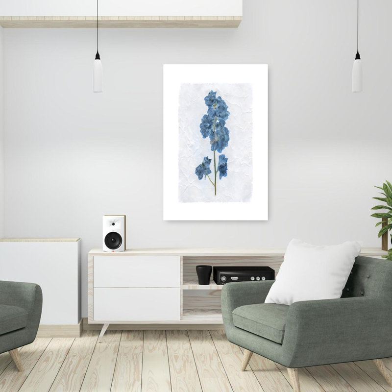 Art mural rétro Decoupage Floral III, H 36 po x l 24 po