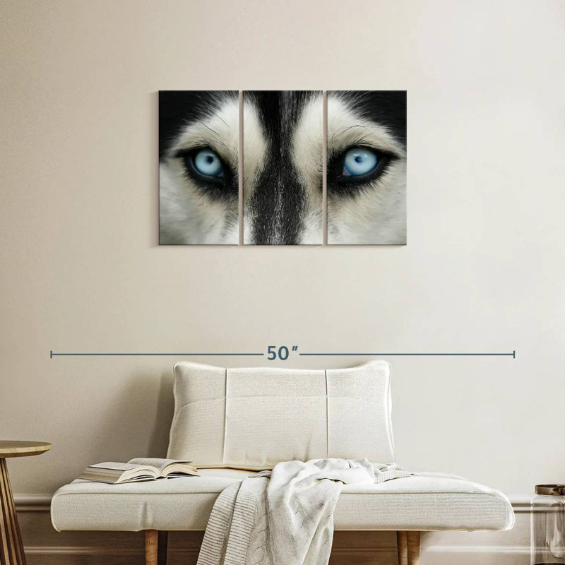 Brampt Sky Eyed Husky, 20" H x 33" W