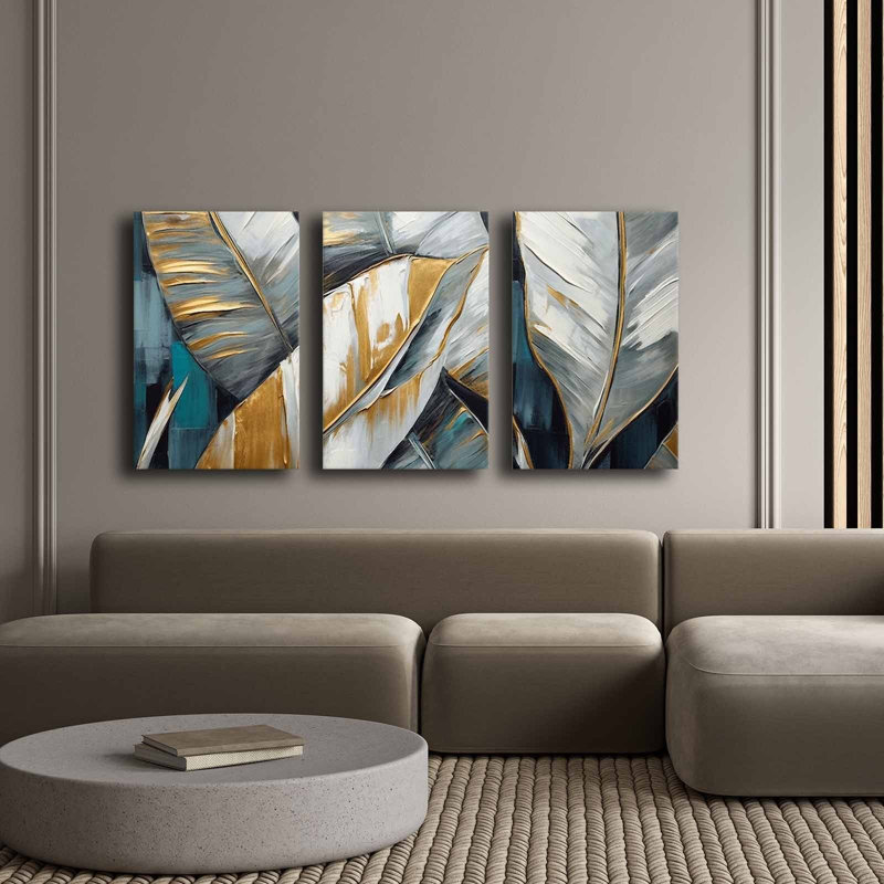 Peinture décorative sur toile (3 pièces)