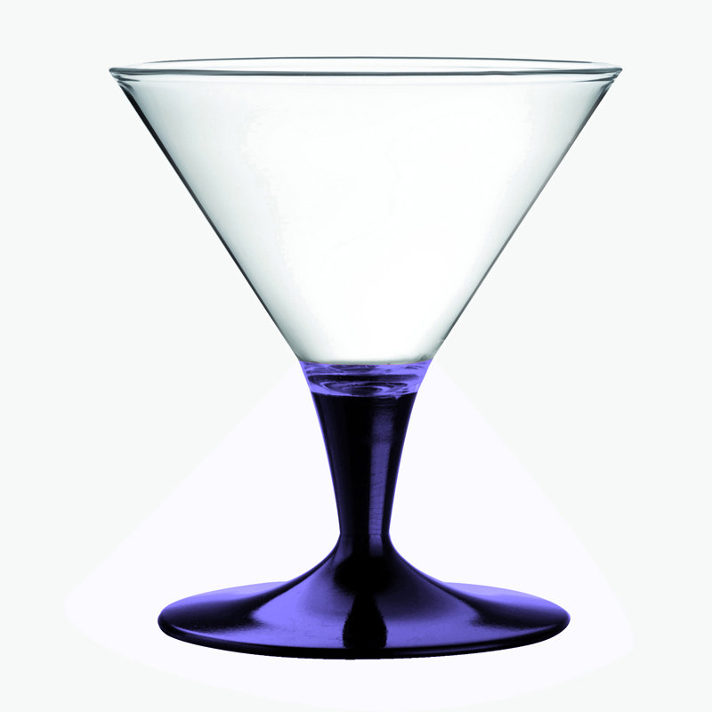 Polycarbonate Ice Cream Cup - 6 Pieces - Sapphire, Amethyst