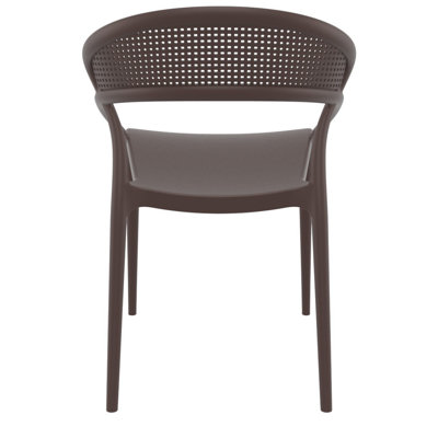 Farrah Stacking Patio Dining Armchair
