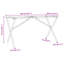 Ronks Dining Table Legs X-Frame Steel-338226203