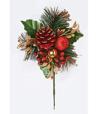 8'' Wood Plants & Flowers Pick