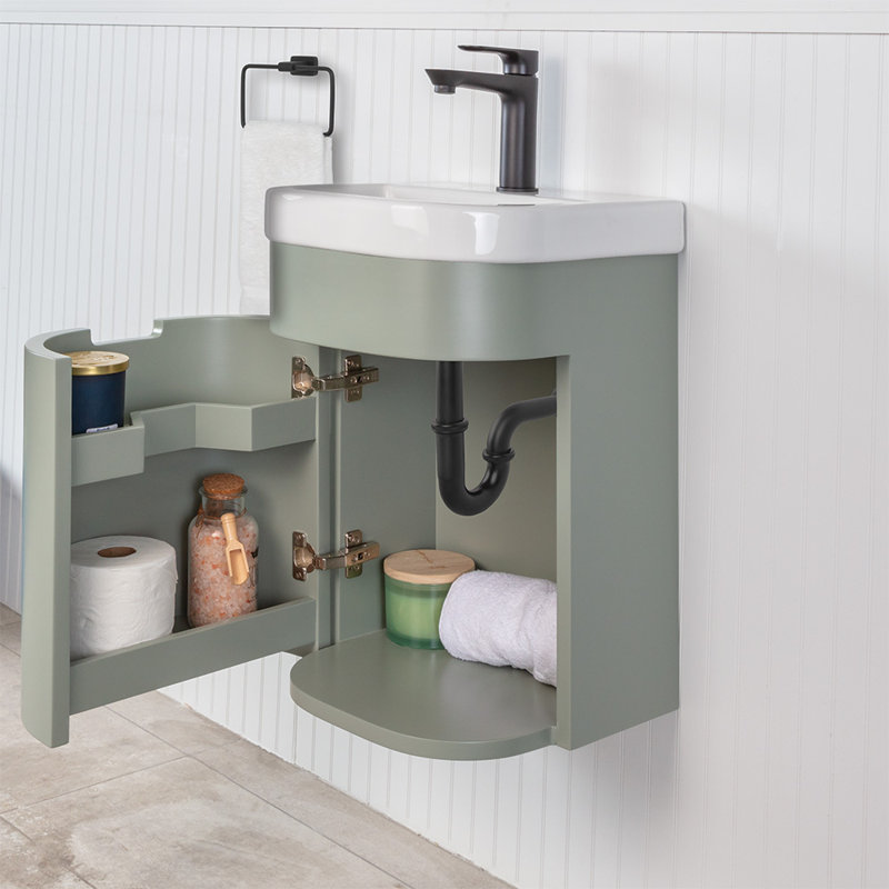 Eleganza 15.75'' W Single Vanity, Double, Gloss White