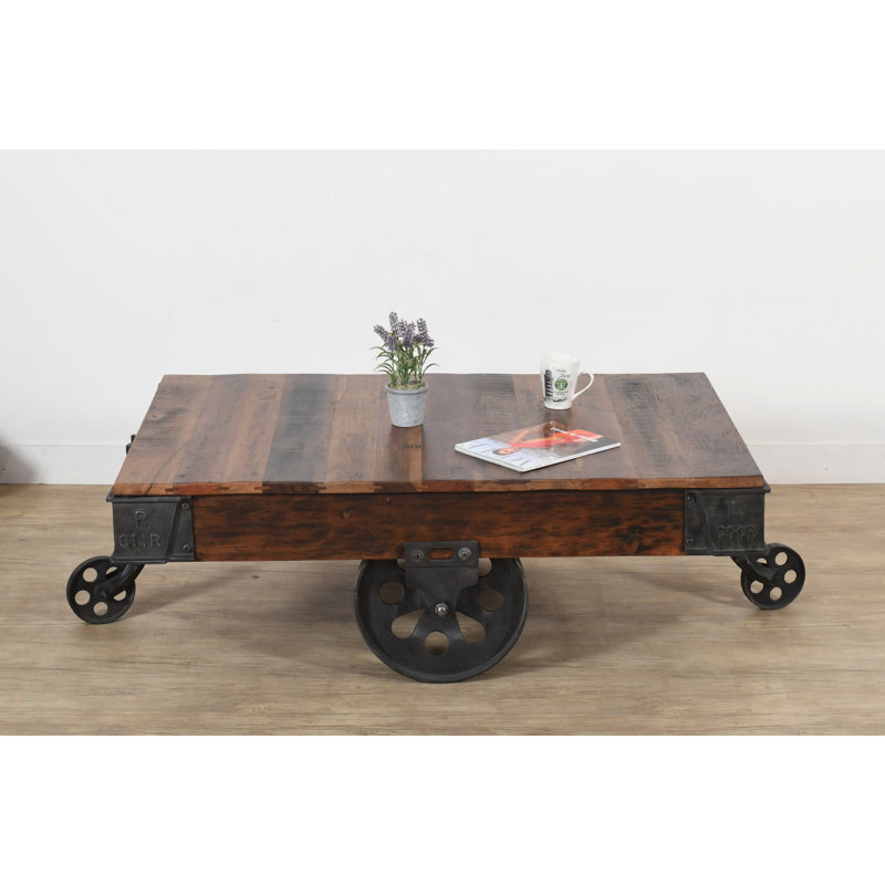 Denyelle Solid Wood Top Coffee Table