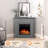 Cowsar 36.17'' TV Stand With Fireplace Included with Remote Control, Adjustable Flame,Gray-1290321476