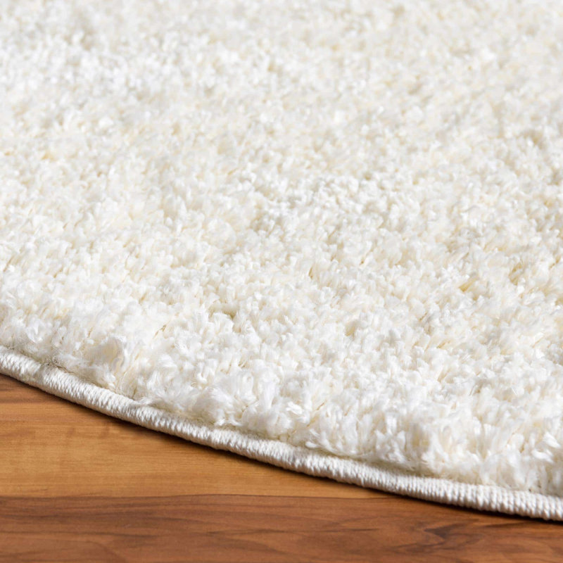 Tapis décoratif, Rond 4 pi 1 po, Ivoire ivoire