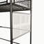 Lit mezzanine simple avec escalier allongé et usure en métal multi-fonctions-692253409