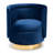 Krishaun Velvet Swivel Barrel Chair-1150421157