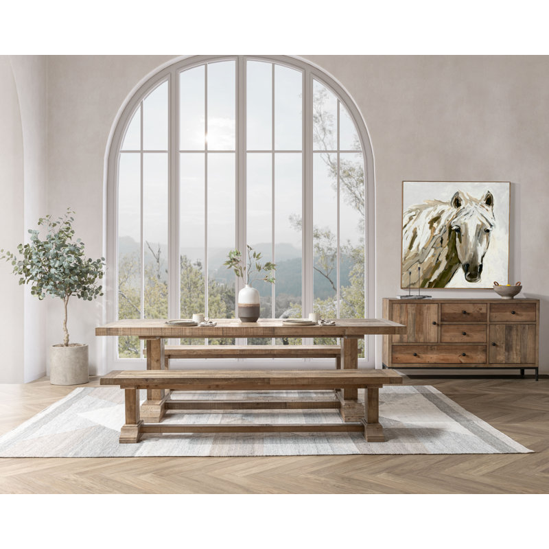 Ensemble de salle à manger rectangulaire Elliott L 40 po x l 94 po