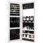 Armoire à bijoux murale 14,5 po de large avec miroir et lumière DEL-564781076