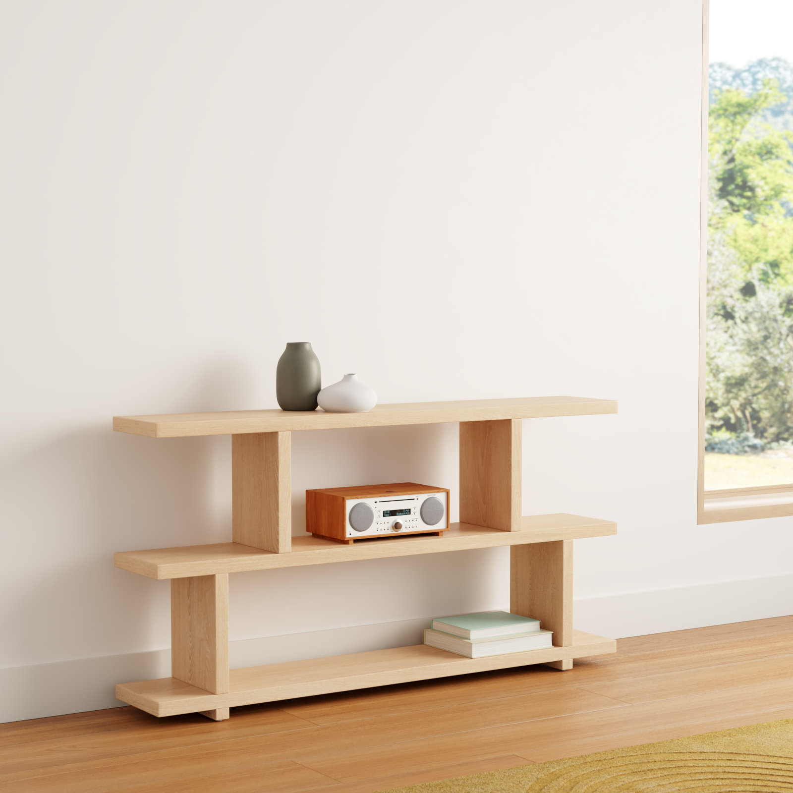 Annora 63" Bookcase, Natural
