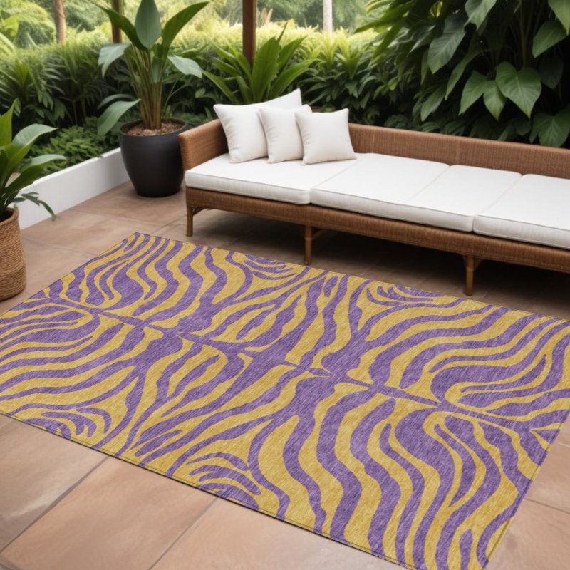 Tapis intérieur lavable imprimé animal 8 pi x 10 pi HomeRoots