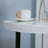 Set Of 2 Round Side Tables With Metal Legs