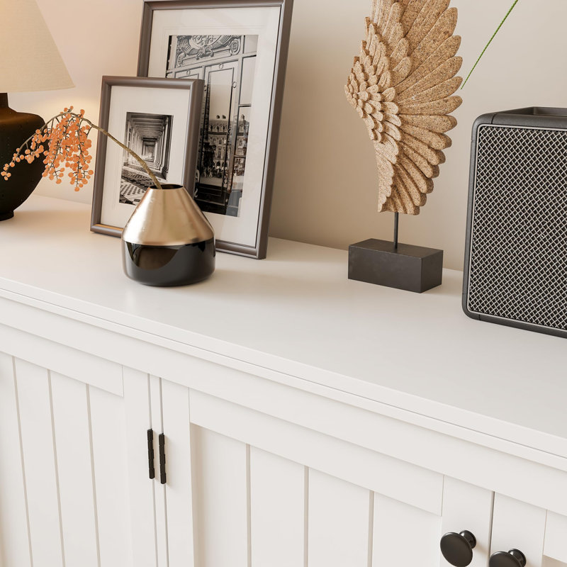 4 - Door Accent Cabinet, White