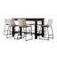 Ensemble de salle à manger 7 pièces à hauteur de comptoir: table et 6 chaises-115300560
