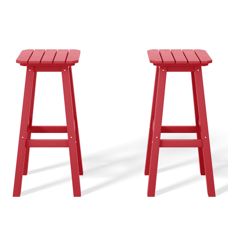 Tabouret de bar 29 po Laguna (ensemble de 2), Rouge