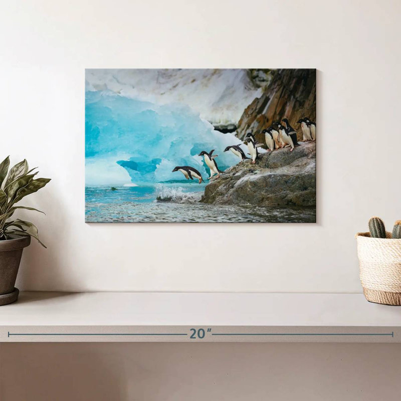 Brampt Diving Penguins, 8" H x 12" W