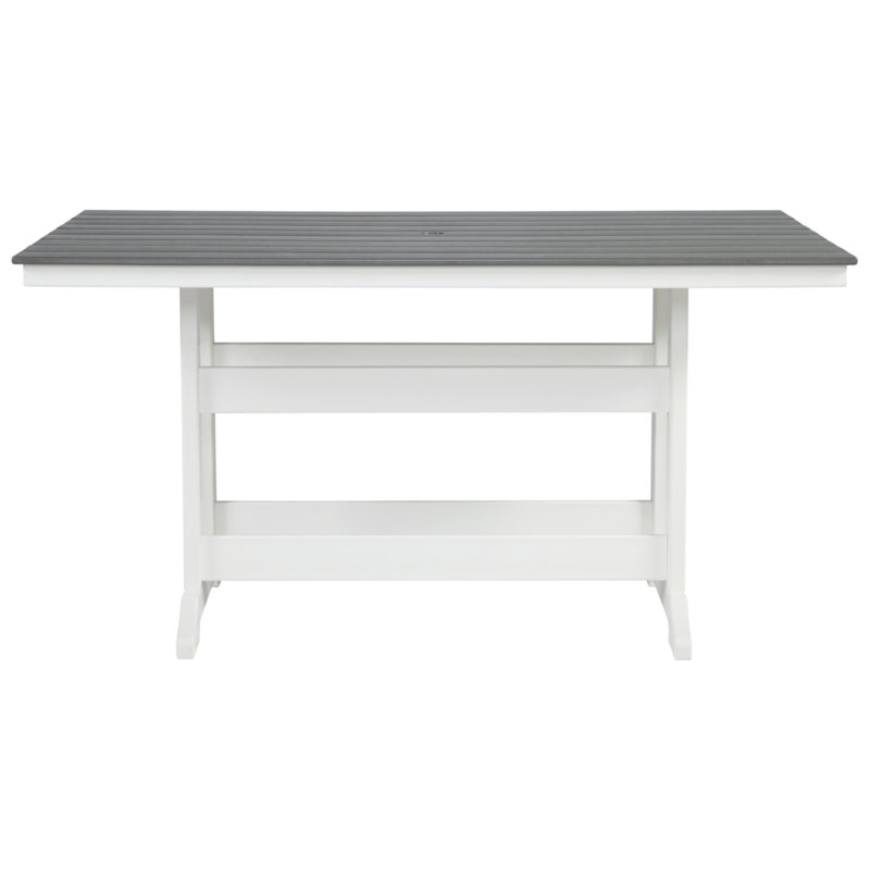 Table de bar Chrisann, Bois flottant, Noir
