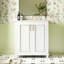 Meuble-lavabo moderne en bois massif avec lavabo en céramique et beaucoup de rangement Durable et facile à assembler