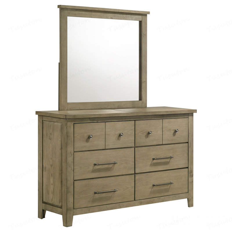 Commode 6 tiroirs avec miroir