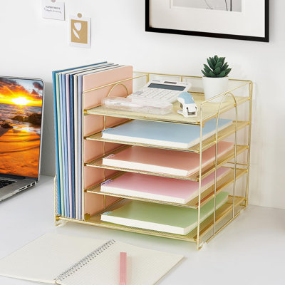 Mahi Metal Desk Organizer