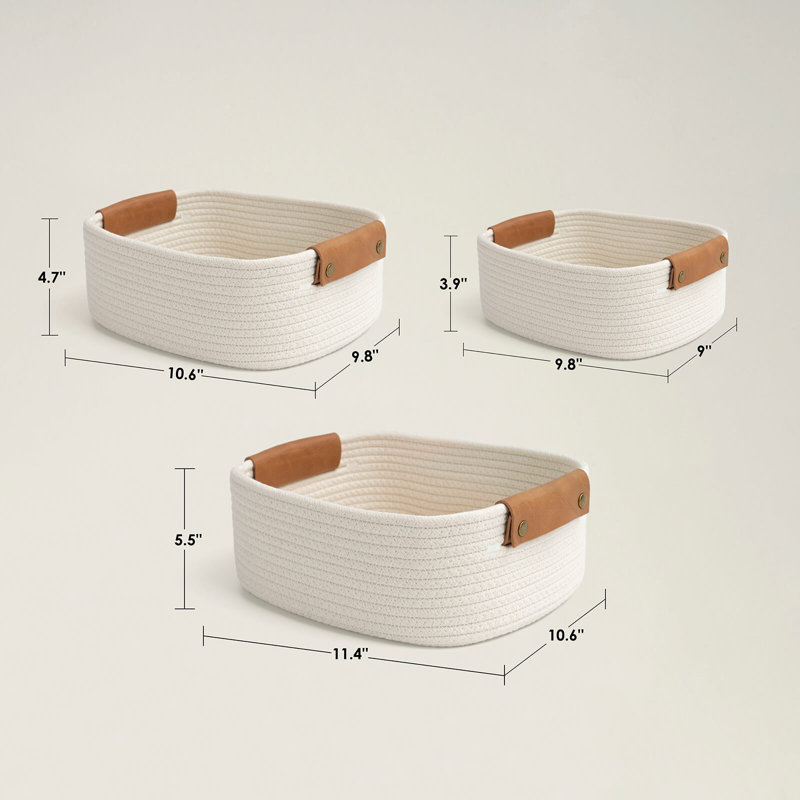 Ensemble de paniers en tissu