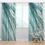 Rideau en velours nautique bleu vert Silver Springs II - obscurcissant - 1 panneau-457925420
