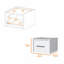 Table de chevet blanche flottante murale