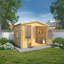 Mercia 11ft x 10ft Apex Log Cabin (19mm)