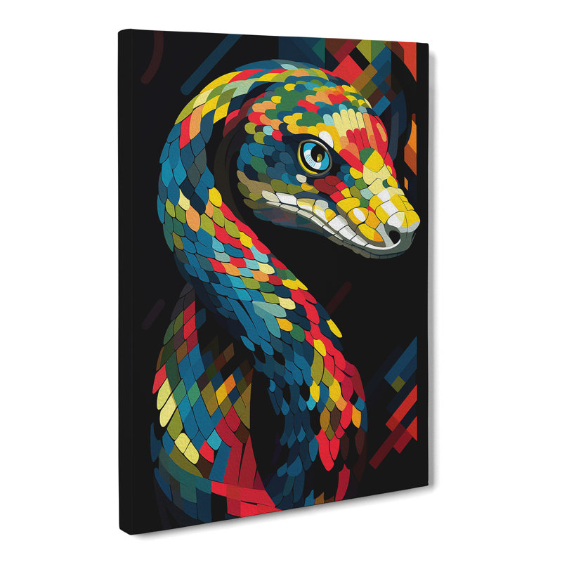 Python Constructivism - Wrapped Canvas Print, 76cm H x 50cm W x 3cm D