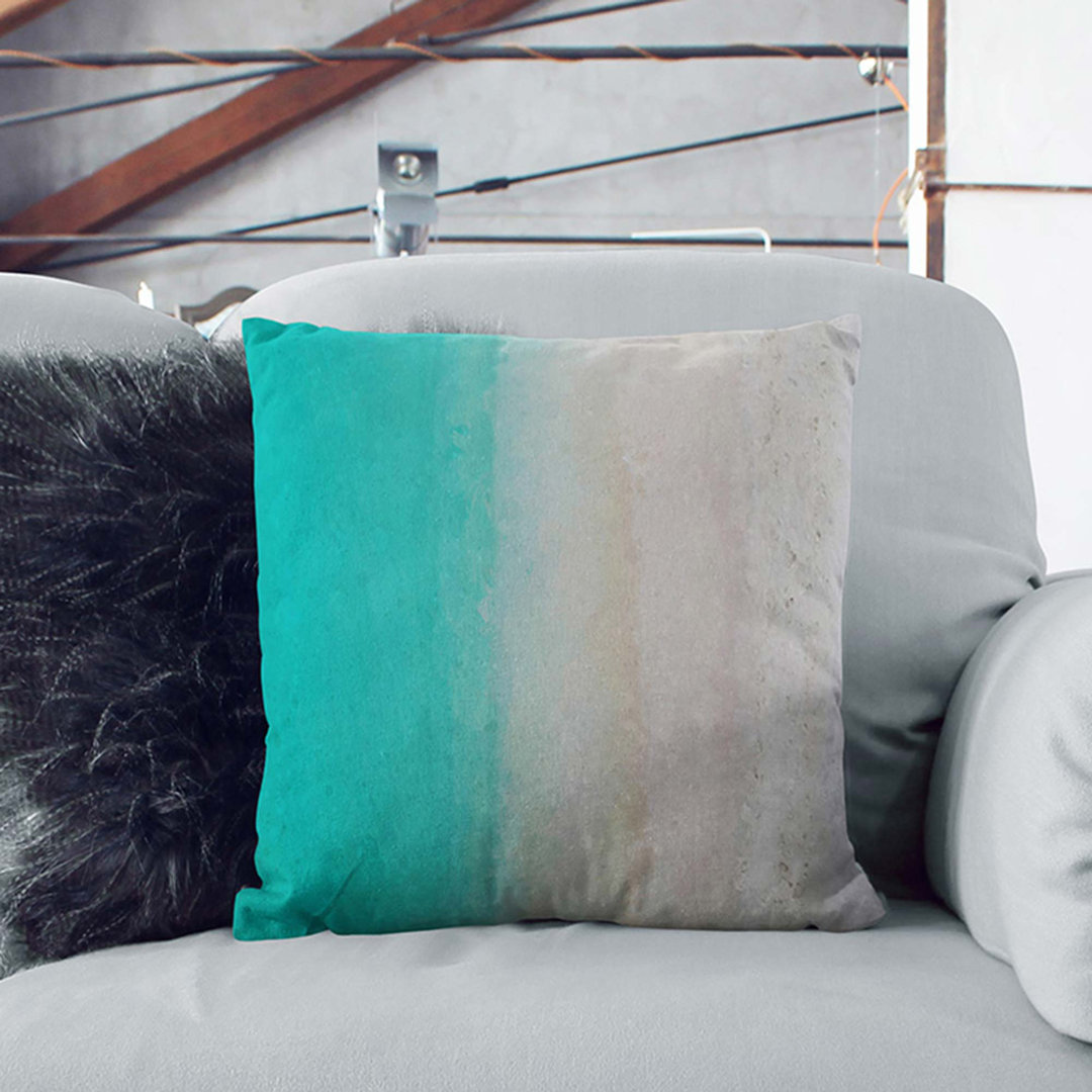 Kuramathi Beach in the Maldives Cushion with Filling