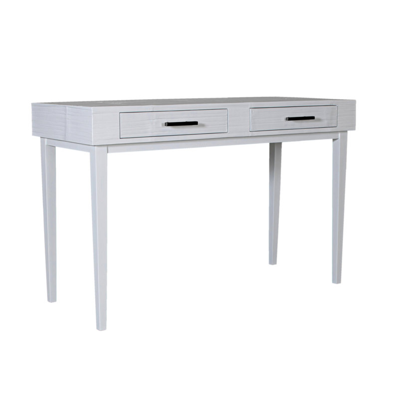 Andros Solid Wood Writing Desk, White