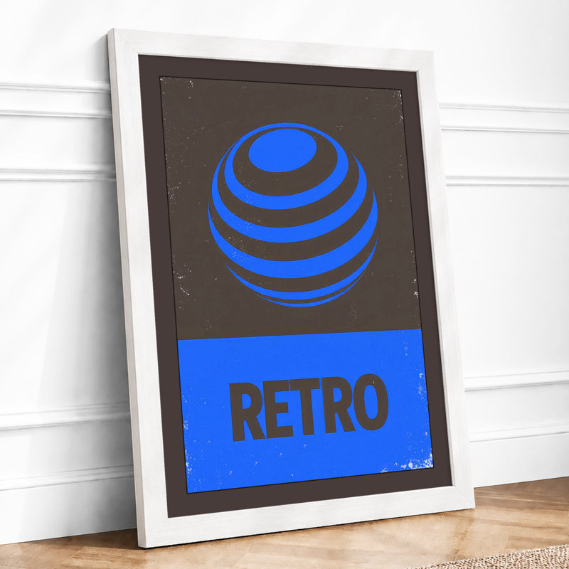 Sphere Retro - Framed Print, A1 - 84.1 x 59.4 cm, White