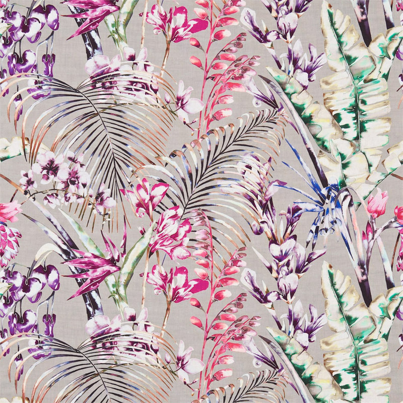 Paradise Fabric, Loganberry/Raspberry/Emerald