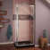 Flex 36" W x 36'' D x 74.75" H Semi-Frameless Square Shower Enclosure with Towel Bar and Base Included