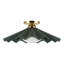 Furrow 16-in Red Semi-Flush Mount-1169661777-1169661780