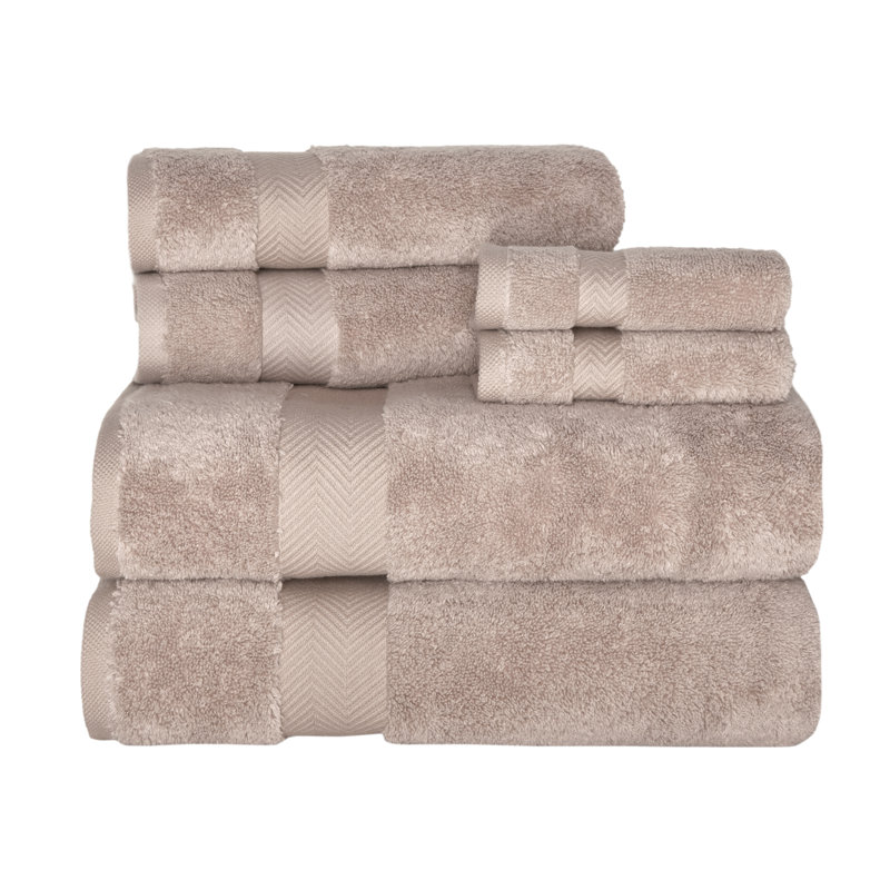 Ensemble de serviettes en coton turc 6 pièces Hammack, Beige