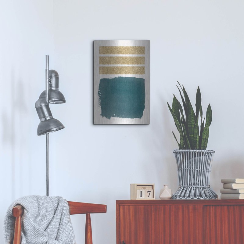 Art mural en métal Ebern Designs «Mirror 2» par Moira Hershey, H 24 po x l 16 po