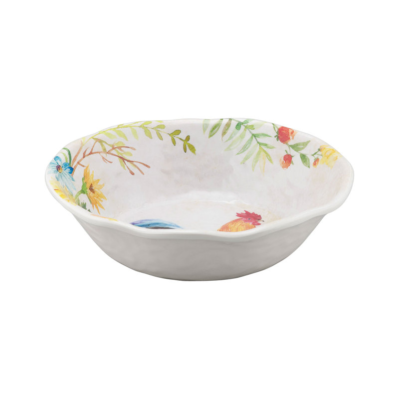Cornia Rooster Melamine Salad Bowl
