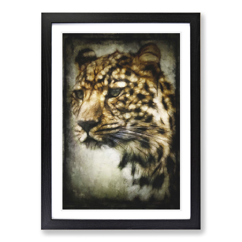 Cheetah Vol.2 - Framed Print, 36cm H x 27cm W x 2cm D, Black Framed