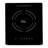 True Induction TI-1B 12-inch Single Burner Black Ceramic-Glass Induction Cooktop 1750W 858UL Cert.