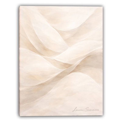 Floating Sand Wrapped Canvas Wall Art