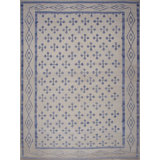 Geometric Area Rug in Blue/Beige