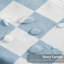 Panier à linge à carreaux, pliable, esthétique et mignon, en toile, pour le rangement, les vêtements de chambre, panier-cadeau (bleu)-2133590807
