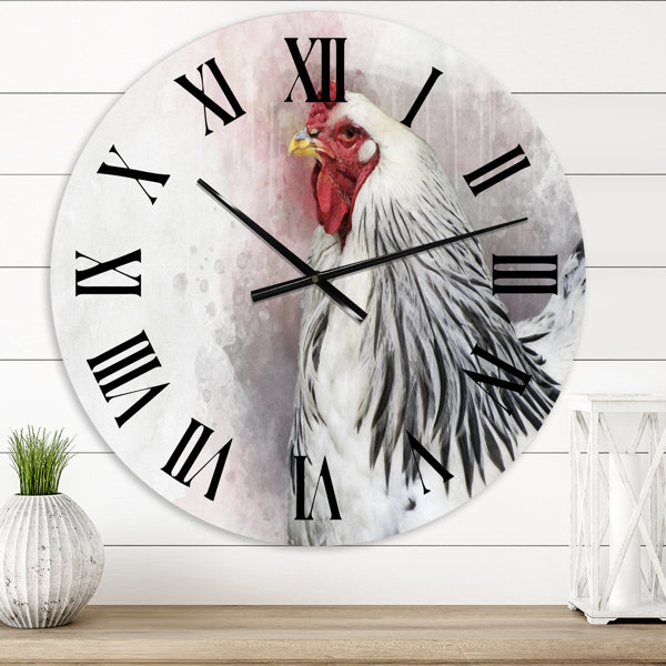 Rooster Clock and Thermometer