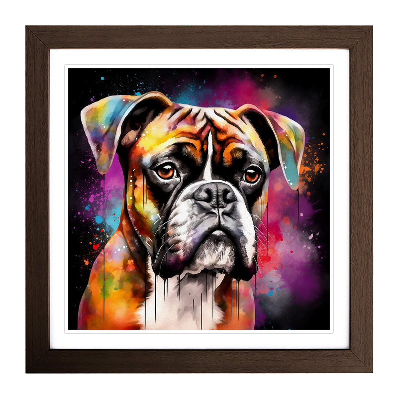 Single Picture Frame Print on Wood, Walnut