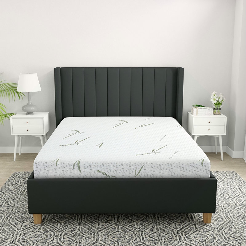8-Inch Dual Layer Memory Foam Mattress With Rayon From Bamboo Infused Cover - Queen, Grand